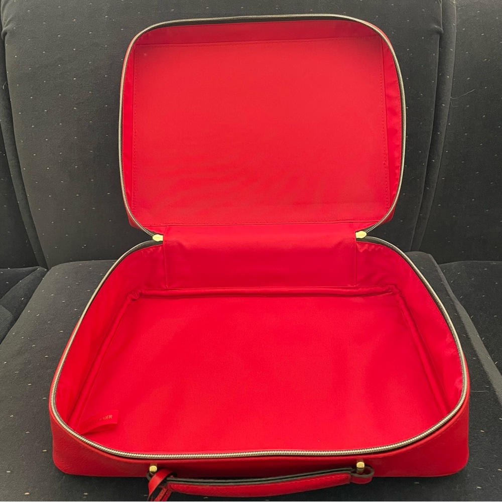 Estee Lauder Red Playing Cards Symbols Cosmetic Makeup Case - Picture 6 of 10